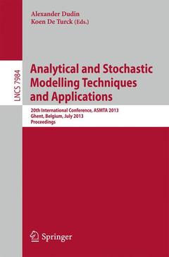 Couverture de l’ouvrage Analytical and Stochastic Modeling Techniques and Applications