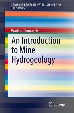 Couverture de l’ouvrage An Introduction to Mine Hydrogeology