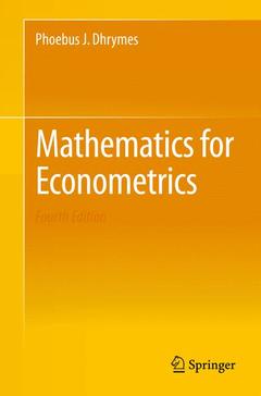 Couverture de l’ouvrage Mathematics for Econometrics