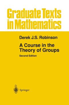 Couverture de l’ouvrage A Course in the Theory of Groups