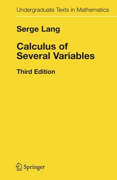 Couverture de l’ouvrage Calculus of Several Variables