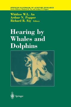 Couverture de l’ouvrage Hearing by Whales and Dolphins