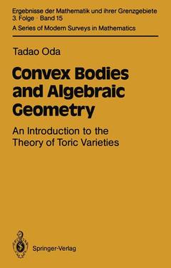 Couverture de l’ouvrage Convex Bodies and Algebraic Geometry