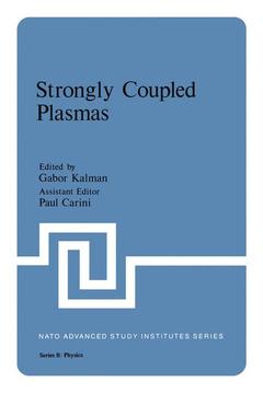 Couverture de l’ouvrage Strongly Coupled Plasmas