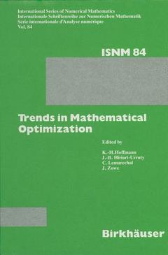 Couverture de l’ouvrage Trends in Mathematical Optimization