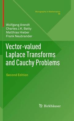 Couverture de l’ouvrage Vector-valued Laplace Transforms and Cauchy Problems