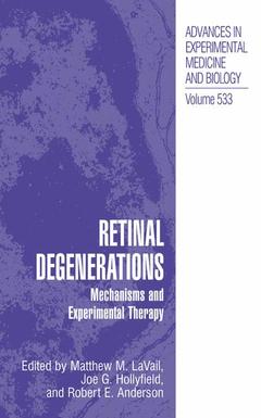 Couverture de l’ouvrage Retinal Degenerations