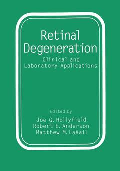 Couverture de l’ouvrage Retinal Degeneration