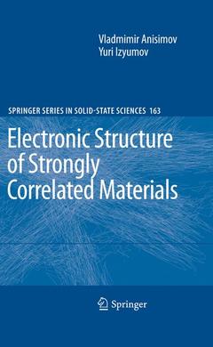 Couverture de l’ouvrage Electronic Structure of Strongly Correlated Materials