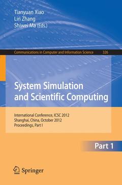 Cover of the book System Simulation and Scientific Computing