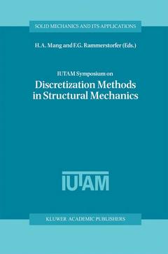 Couverture de l’ouvrage IUTAM Symposium on Discretization Methods in Structural Mechanics