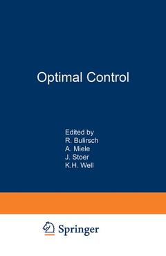 Couverture de l’ouvrage Optimal Control