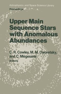 Couverture de l’ouvrage Upper Main Sequence Stars with Anomalous Abundances