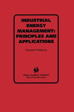 Couverture de l’ouvrage Industrial Energy Management: Principles and Applications