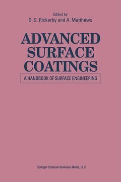 Couverture de l’ouvrage Advanced Surface Coatings: a Handbook of Surface Engineering