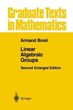 Couverture de l’ouvrage Linear Algebraic Groups