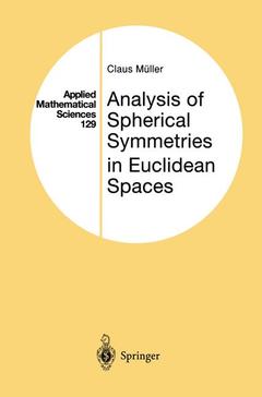 Couverture de l’ouvrage Analysis of Spherical Symmetries in Euclidean Spaces