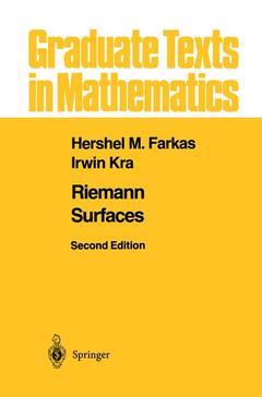 Couverture de l’ouvrage Riemann Surfaces