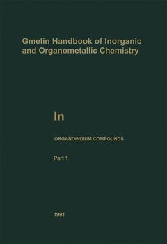 Couverture de l’ouvrage In Organoindium Compounds