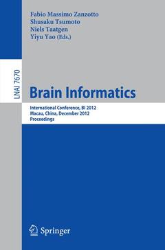 Couverture de l’ouvrage Brain Informatics