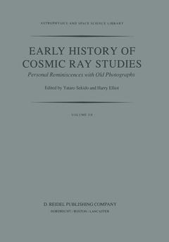 Couverture de l’ouvrage Early History of Cosmic Ray Studies