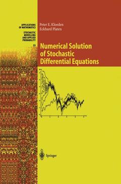 Couverture de l’ouvrage Numerical Solution of Stochastic Differential Equations