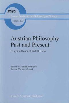Couverture de l’ouvrage Austrian Philosophy Past and Present