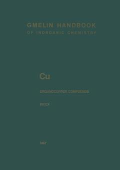 Couverture de l’ouvrage Cu Organocopper Compounds