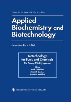 Couverture de l’ouvrage Biotechnology for Fuels and Chemicals