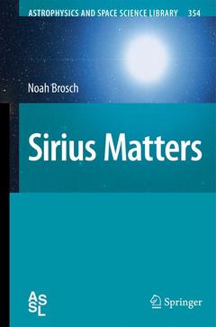 Couverture de l’ouvrage Sirius Matters