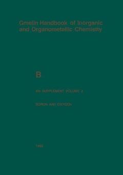 Cover of the book Boron and Oxygen