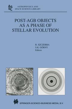 Couverture de l’ouvrage Post-AGB Objects as a Phase of Stellar Evolution