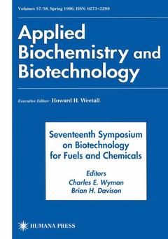 Couverture de l’ouvrage Seventeenth Symposium on Biotechnology for Fuels and Chemicals
