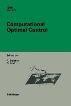 Couverture de l’ouvrage Computational Optimal Control