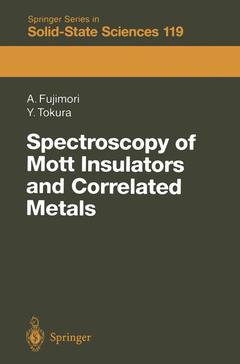 Couverture de l’ouvrage Spectroscopy of Mott Insulators and Correlated Metals
