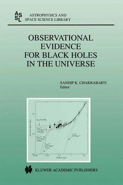 Couverture de l’ouvrage Observational Evidence for Black Holes in the Universe