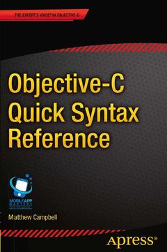 Couverture de l’ouvrage Objective-C Quick Syntax Reference