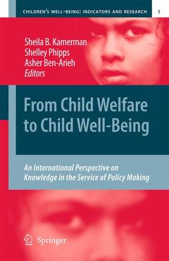 Couverture de l’ouvrage From Child Welfare to Child Well-Being