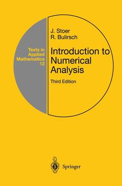 Cover of the book Introduction to Numerical Analysis
