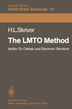 Couverture de l’ouvrage The LMTO Method