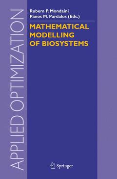 Cover of the book Mathematical Modelling of Biosystems