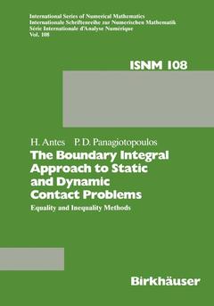 Couverture de l’ouvrage The Boundary Integral Approach to Static and Dynamic Contact Problems
