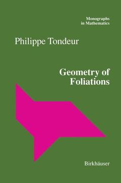 Couverture de l’ouvrage Geometry of Foliations