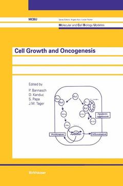 Couverture de l’ouvrage Cell Growth and Oncogenesis