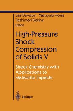 Couverture de l’ouvrage High-Pressure Shock Compression of Solids V