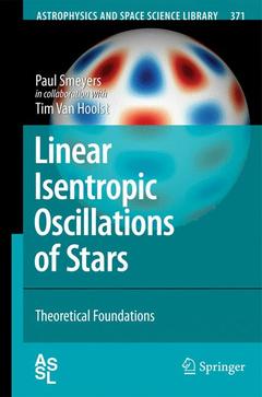Couverture de l’ouvrage Linear Isentropic Oscillations of Stars