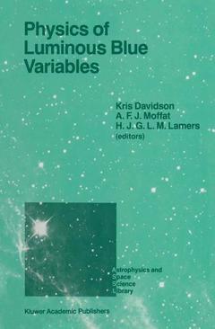 Couverture de l’ouvrage Physics of Luminous Blue Variables