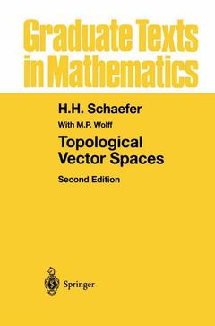 Couverture de l’ouvrage Topological Vector Spaces