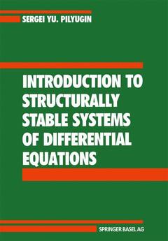 Couverture de l’ouvrage Introduction to Structurally Stable Systems of Differential Equations