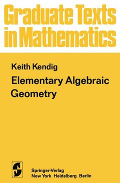 Couverture de l’ouvrage Elementary Algebraic Geometry